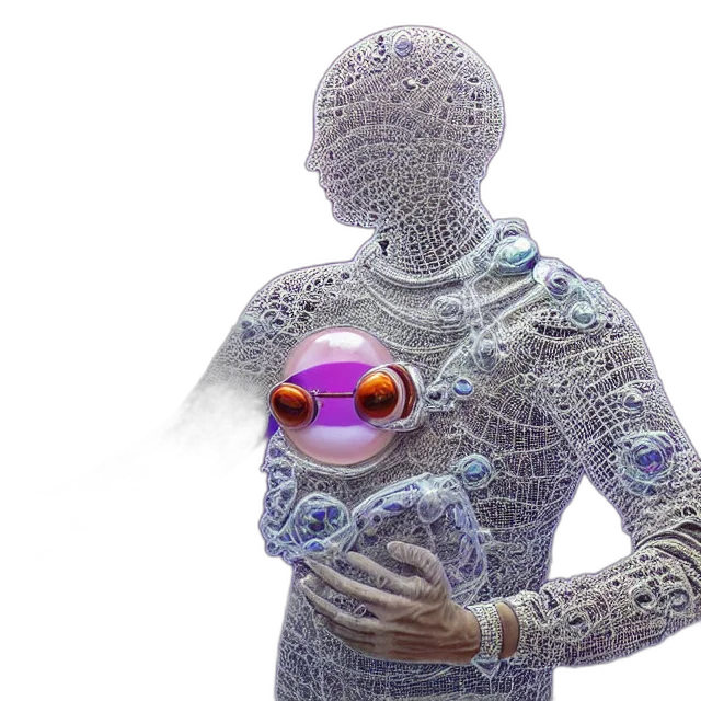 robot, mask, jewelry, creature transparent PNG cut-out