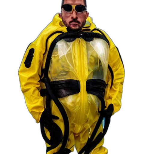 jacket, creature, mask, animal, concept art, cyberpunk, underwater, outer space transparent PNG cut-out