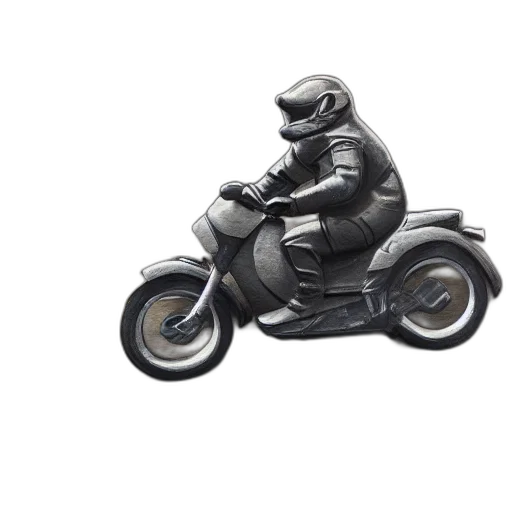 3d render, concept art, photorealistic, grey, cat, glasses, riding, motorcycle transparent PNG cut-out
