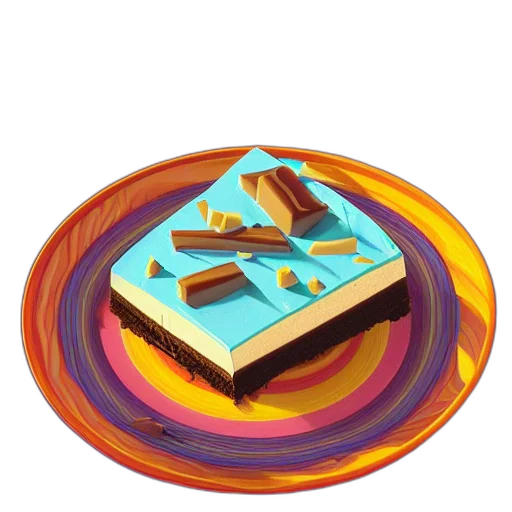 food, jewelry, 3d render, concept art, pixel art, vaporwave, colorful, neon transparent PNG cut-out