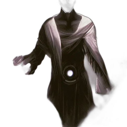 dress, mask, robot, jacket, concept art, fantasy art, comic book art, cyberpunk transparent PNG cut-out
