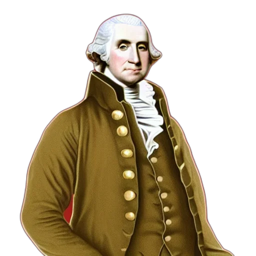 jacket, staff, face, furniture, photorealistic, george, washington, kanye transparent PNG cut-out