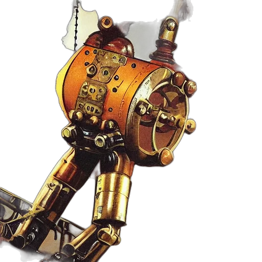 robot, weapon, staff, concept art transparent PNG cut-out