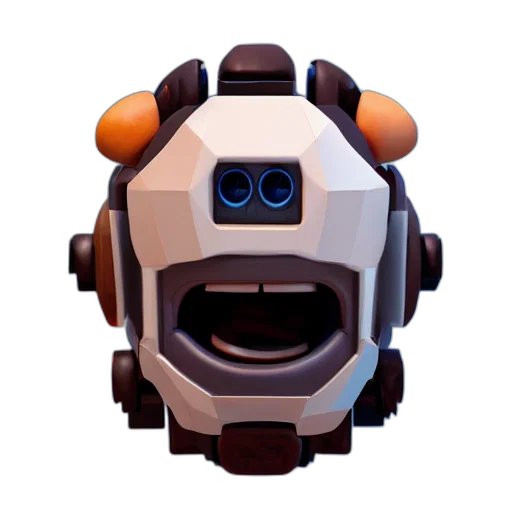 robot, face, mask, creature transparent PNG cut-out