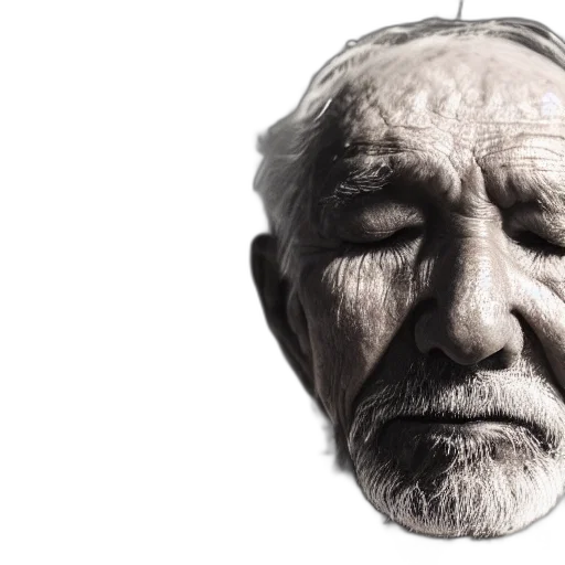 face, mask, hat, photorealistic, 3d render, concept art, close, photograph transparent PNG cut-out