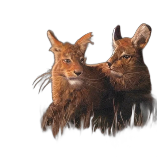 animal, photorealistic, concept art, 3d render, pleasant, image transparent PNG cut-out