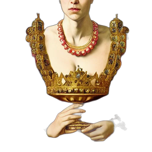 crown, jewelry, face, mask transparent PNG cut-out