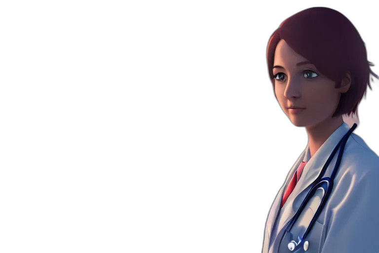 staff, face, robot, jacket transparent PNG cut-out