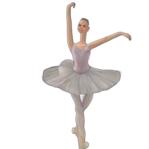 dress, 3d render, photorealistic, concept art, oil painting, pastel, ballerina, vargas transparent PNG cut-out