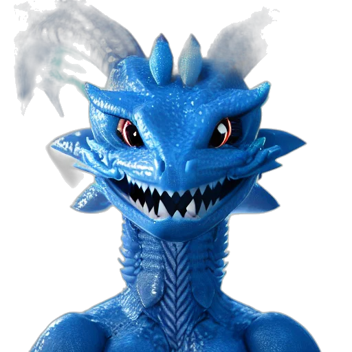 dragon, creature, animal, staff transparent PNG cut-out