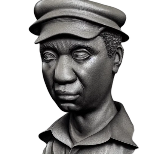 face, staff, hat, photorealistic, 3d render, concept art, charlie, parker transparent PNG cut-out