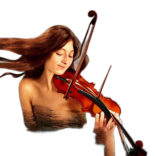 hair, photorealistic, oil painting, fantasy art transparent PNG cut-out