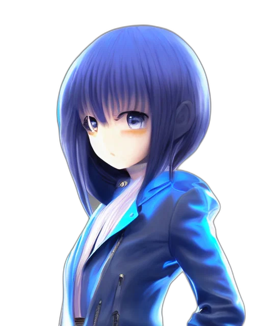 jacket, staff, face, robot transparent PNG cut-out