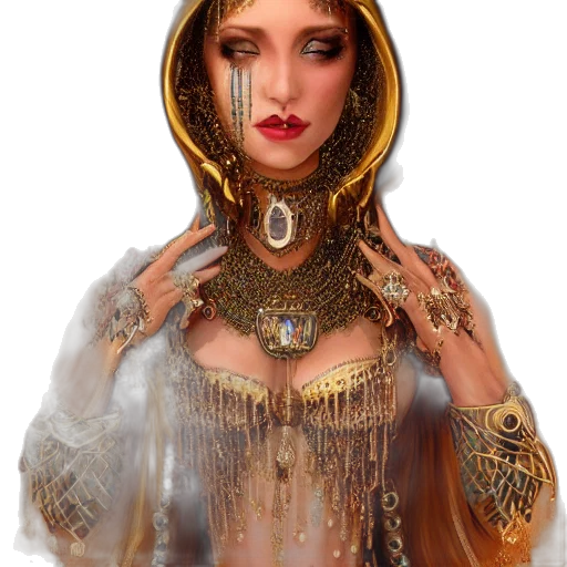 jewelry, crown, mask, face, fantasy art, photorealistic, concept art, 3d render transparent PNG cut-out