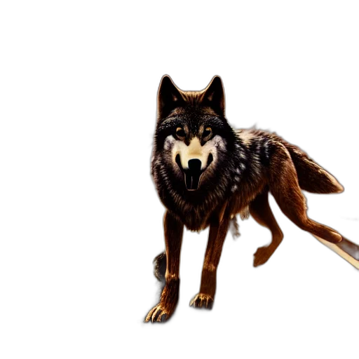 animal, creature, staff, 3d render transparent PNG cut-out