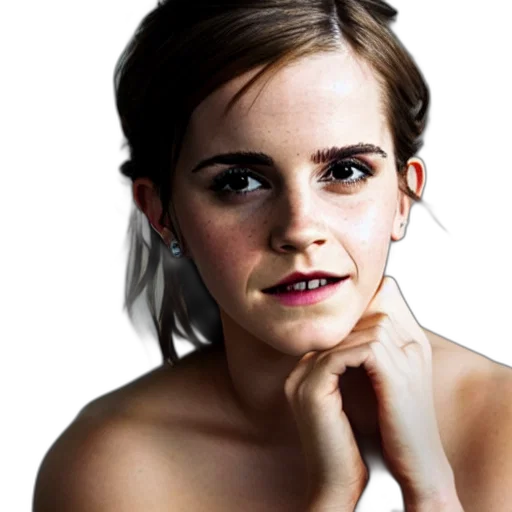 face, jewelry, dress, crown, photorealistic, concept art, emma, watson transparent PNG cut-out