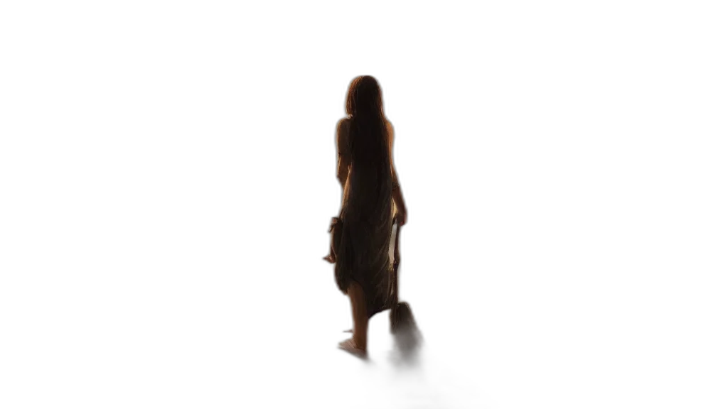 dress, staff, hair, creature, 3d render, concept art, photorealistic, pixel art transparent PNG cut-out