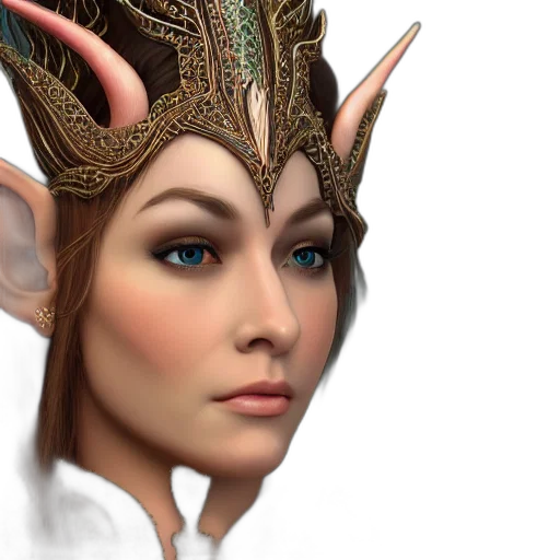 dragon, face, crown, staff, fantasy art, concept art, 3d render, photorealistic transparent PNG cut-out
