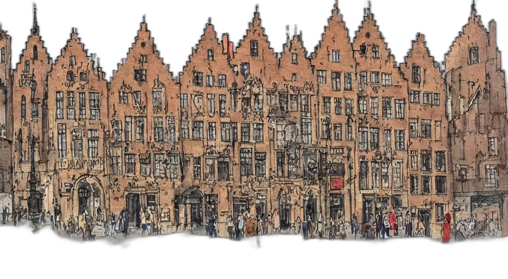building, concept art, photorealistic, watercolor transparent PNG cut-out