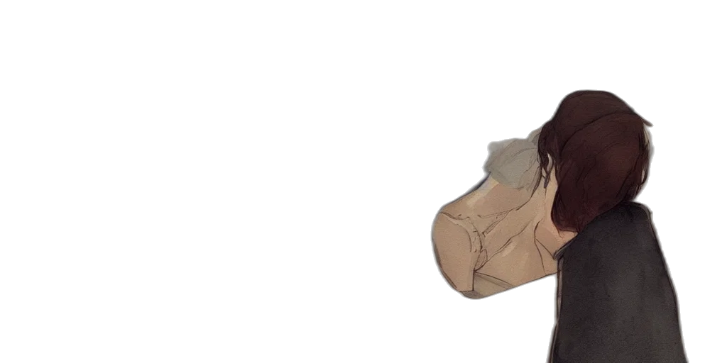 mask, hair, face, creature transparent PNG cut-out