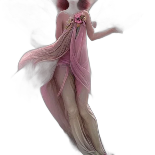 dress, creature, dragon, staff, concept art, fantasy art, 3d render, photorealistic transparent PNG cut-out