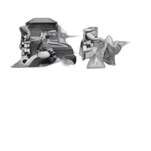 jewelry, robot, weapon, shoes, concept art, photorealistic, 3d render, monochrome transparent PNG cut-out