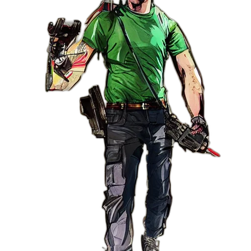 staff, weapon, concept art, comic book art, pixel art, cartoon, green, jacksepticeye transparent PNG cut-out