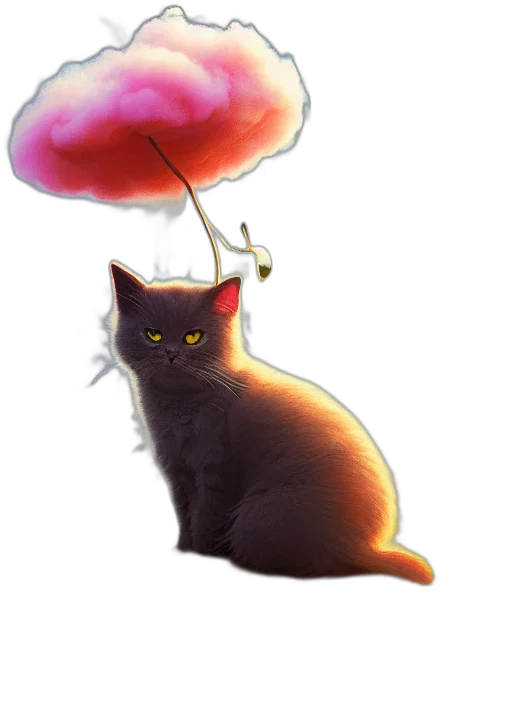 umbrella, staff, hat, creature transparent PNG cut-out