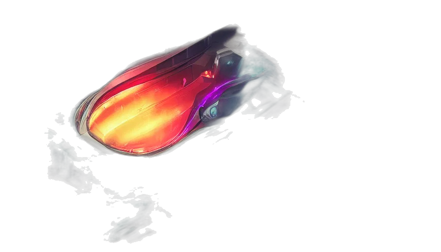 weapon, mask, shoes, car, concept art, 3d render, fantasy art, anime transparent PNG cut-out
