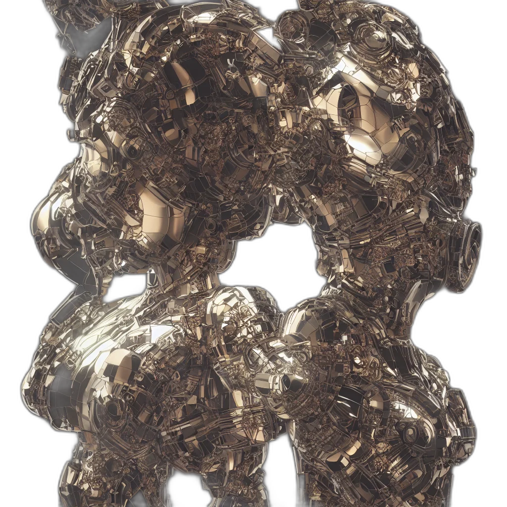 crown, jewelry, hair, mask, 3d render, photorealistic, concept art, earth tones transparent PNG cut-out