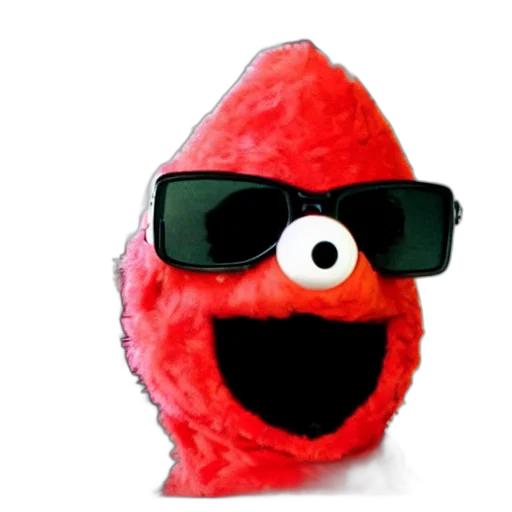 food, mask, animal, staff, 3d render, photorealistic, elmo, version transparent PNG cut-out