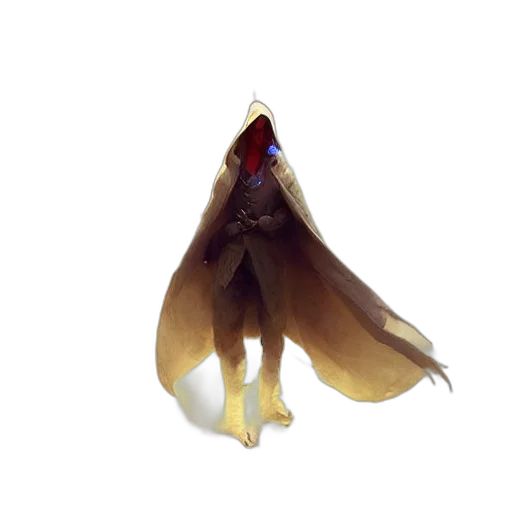 crown, jacket, staff, mask, concept art, 3d render, watercolor, fantasy art transparent PNG cut-out