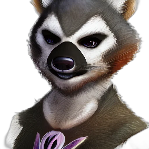 animal, face, staff, watercolor transparent PNG cut-out