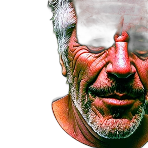 face, mask, creature, animal, 3d render, photorealistic, concept art, pixel art transparent PNG cut-out