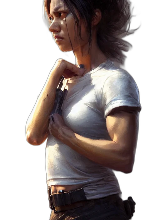weapon, face, dress, sword transparent PNG cut-out
