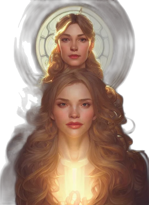 crown, face, fantasy art, concept art, photorealistic, comic book art, fire, golden transparent PNG cut-out