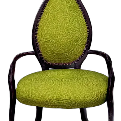 furniture, hat, 3d render, green transparent PNG cut-out