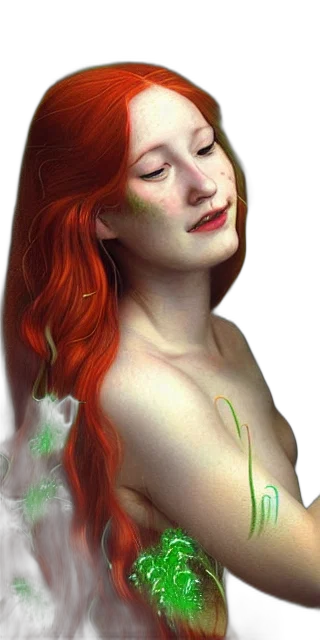face, jewelry, dress, photorealistic, oil painting, fantasy art, concept art, underwater transparent PNG cut-out