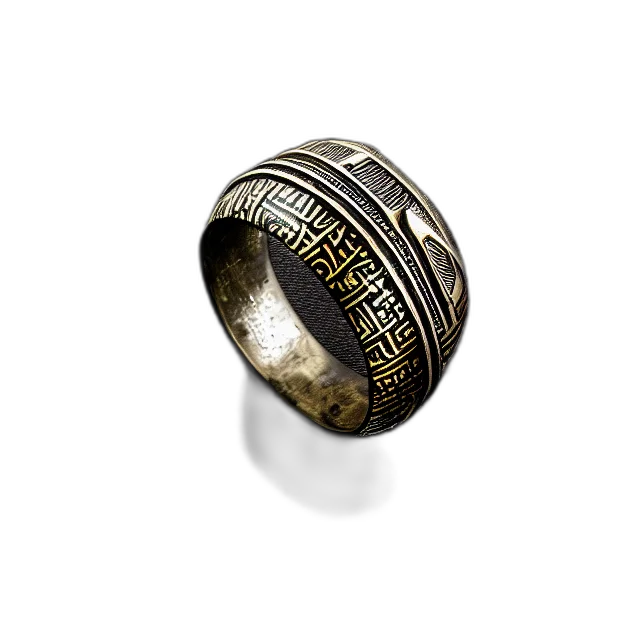 jewelry, 3d render, photo, egyptian, ring, high, detail, studio transparent PNG cut-out