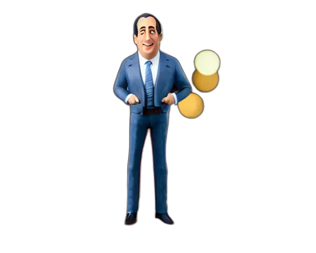 staff, jacket, cartoon, 3d render, concept art, pixel art, jerry, seinfeld transparent PNG cut-out