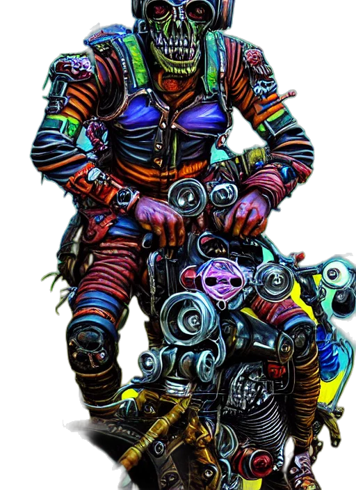 robot, creature, cyberpunk, concept art transparent PNG cut-out