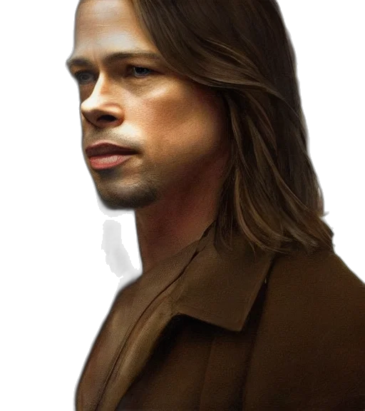 face, hair, jacket, staff, photorealistic, concept art, cartoon, fantasy art transparent PNG cut-out