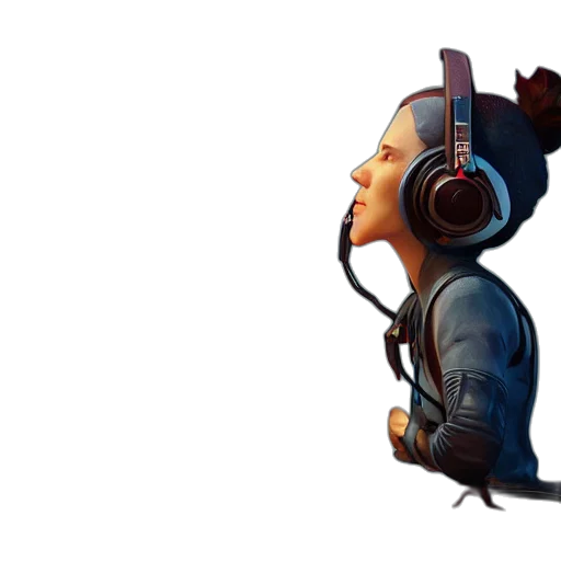 robot, concept art, 3d render, cyberpunk transparent PNG cut-out