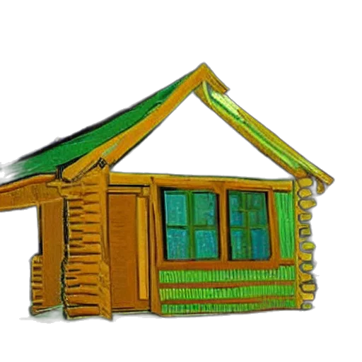 building, furniture, 3d render, concept art, photorealistic, pixel art, snow, forest transparent PNG cut-out