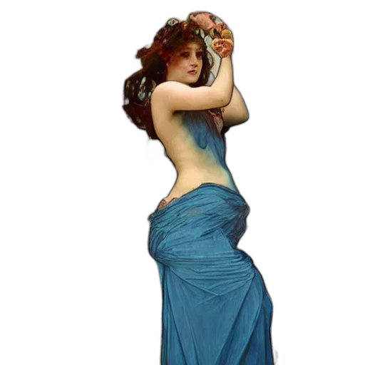 dress, staff, jewelry, concept art transparent PNG cut-out