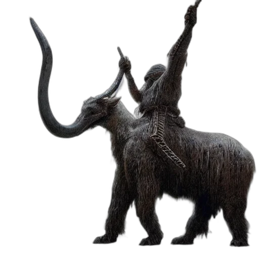 animal, creature, dragon, staff transparent PNG cut-out