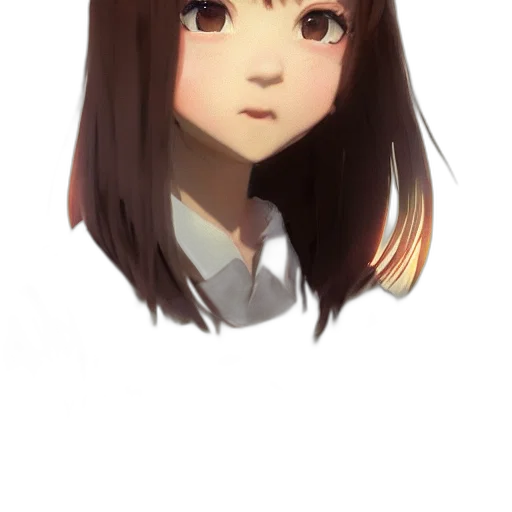 face, hair, creature, robot transparent PNG cut-out