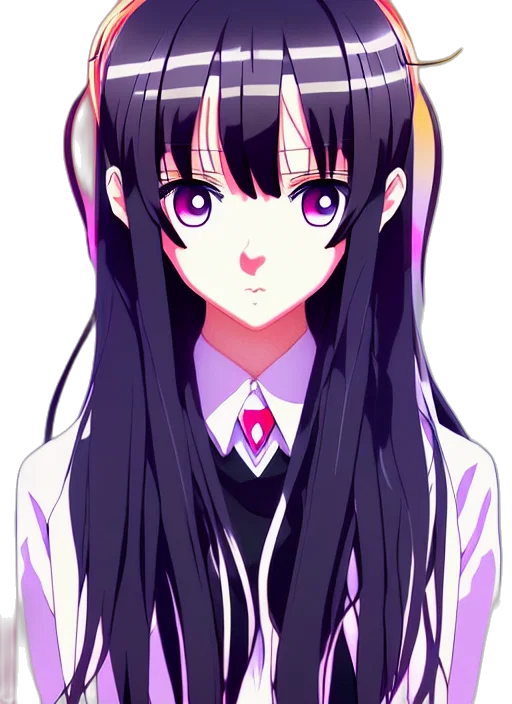 face, staff, crown, flower, anime, pixel art, cartoon, vaporwave transparent PNG cut-out