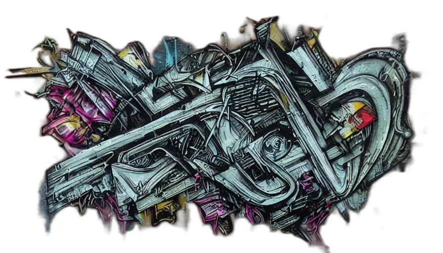 jacket, crown, sword, weapon, concept art, photorealistic, watercolor, cyberpunk transparent PNG cut-out