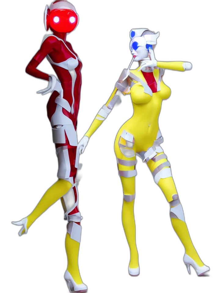 robot, concept art, 3d render, fantasy art transparent PNG cut-out